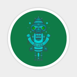 meditating character  green Magnet